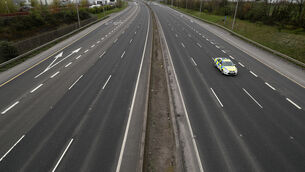 <p>The accident happened on the M50 motorway in Dublin. File picture: PA</p>