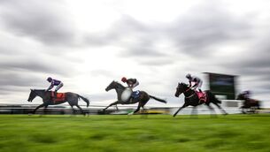 <p>Sun Goddess ridden by Ryan Moore on his way to winning The Keeneland Phoenix Stakes. Pic: Bryan Keane/Inpho</p>