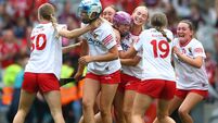 Orlaith Cahalane and Cliona O'Callaghan celebrate 9/8/2026