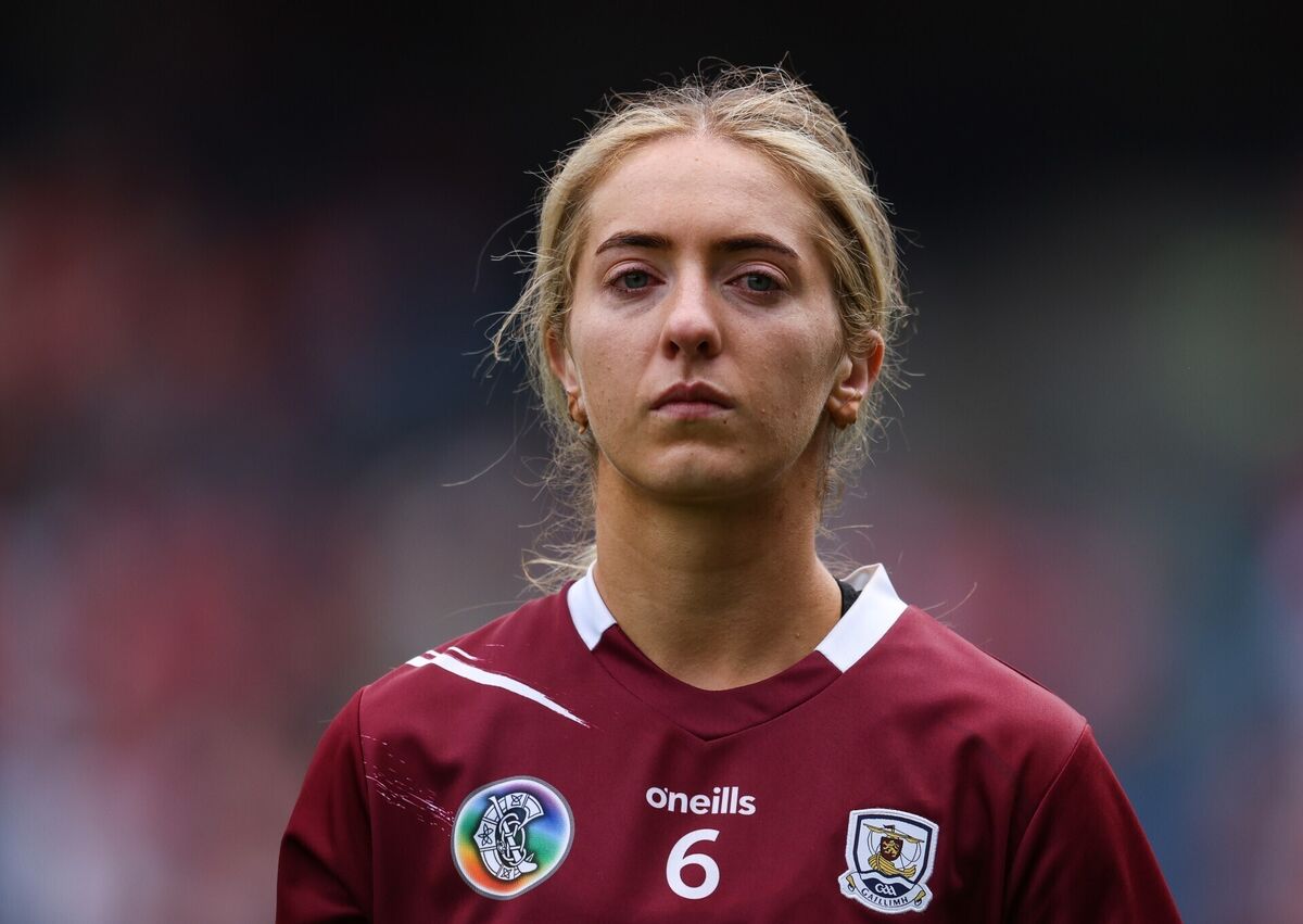 Galway's Ciara Hickey dejected. Pic: Grace Halton/Inpho