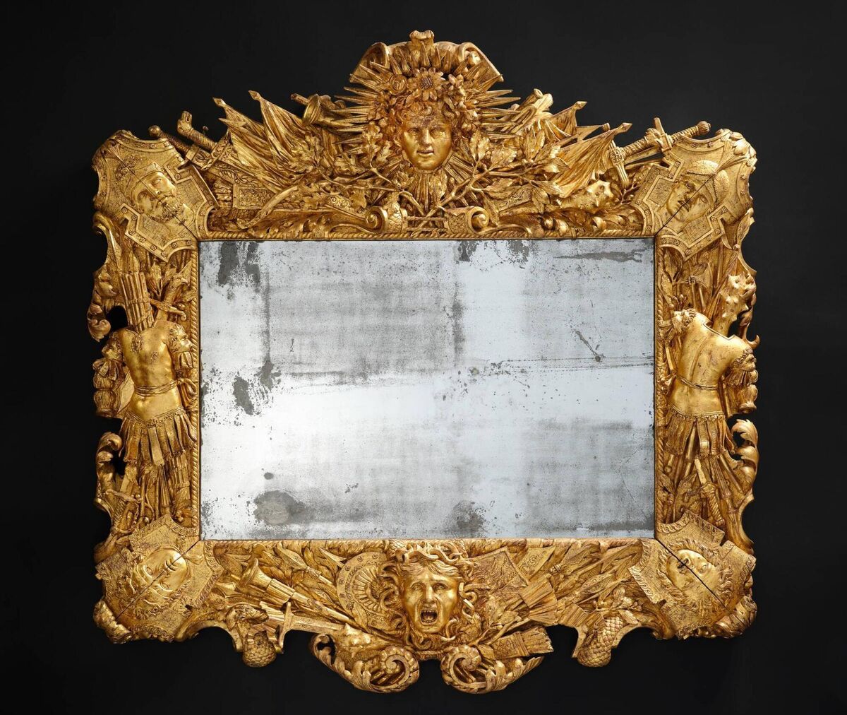 A c1700 Louis XIV giltwood frame at Sotheby's. A c1700 Louis XIV giltwood frame at Sotheby's.