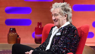 <p>Rod Stewart during the filming for the Graham Norton Show. Picture: PA Media on behalf of So TV</p> <p>Rod Stewart during the filming for the Graham Norton Show. Picture: PA Media on behalf of So TV</p>