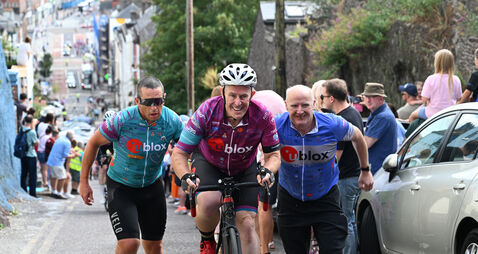 Watch: Tour de Munster cyclists take on St Patrick's Hill