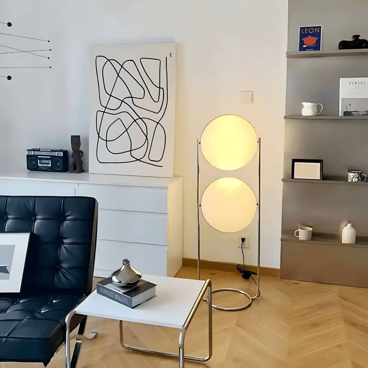Aura floor lamp by Hestia & Co. Floor models in framed globes from €369. Aura floor lamp by Hestia & Co. Floor models in framed globes from €369.