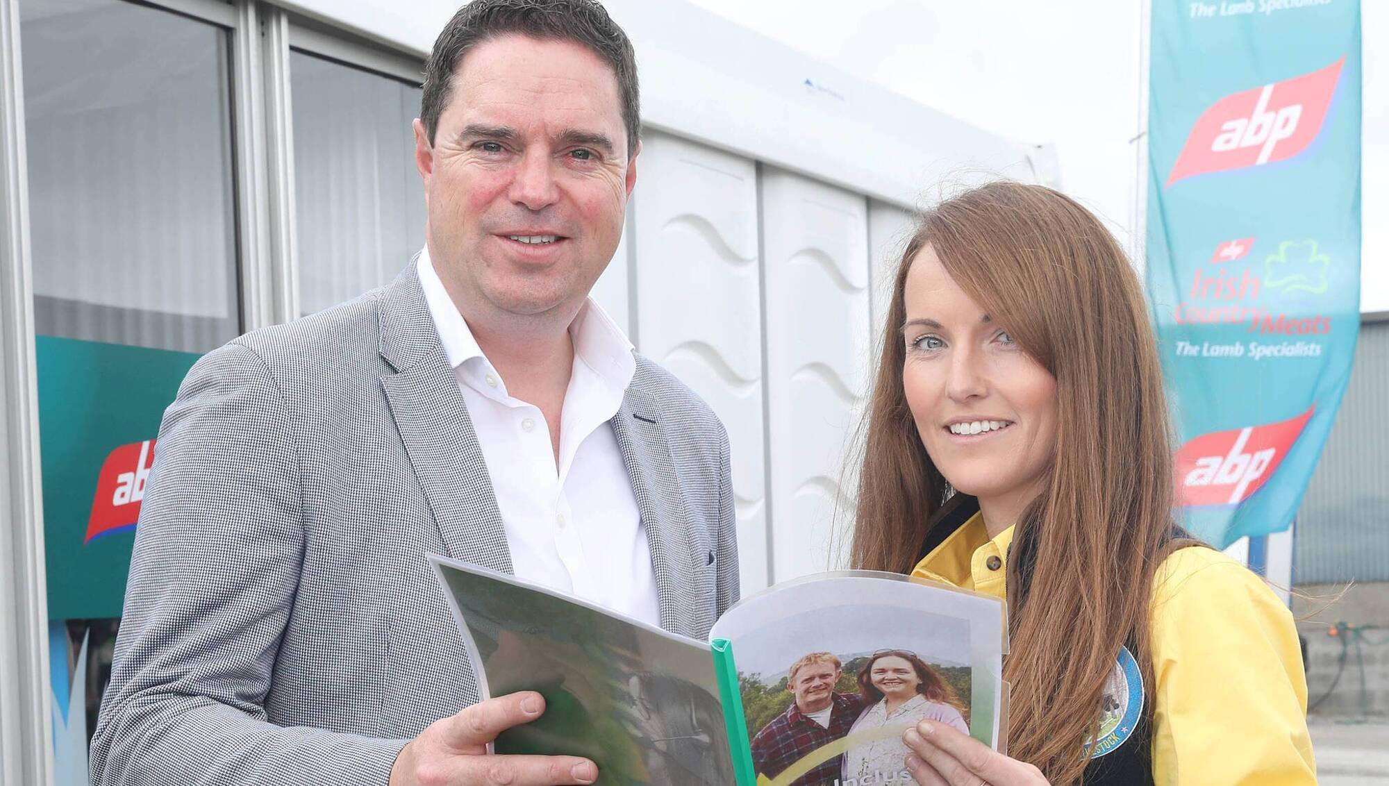 Minister Martin Heydon with Carina Roseingrave, female farm ambassador for the international year of the female farmer holding the Gender-Inclusive Communications Guide which was launched on Sunday at the Tullamore Show. Picture: Maxwells