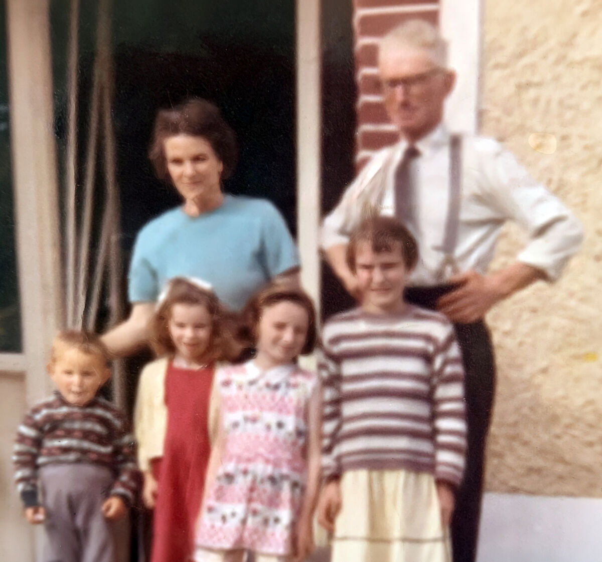Eileen and Patrick Shanley with their children — John, Eleanor, Josephine, and Geraldine. Eileen and Patrick Shanley with their children — John, Eleanor, Josephine, and Geraldine.