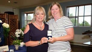 <p>Avril Murphy receives her Captain’s Prize medal from Enniscorthy Lady Captain Helen D’Eathe Photo: Enniscorthy Golf Club</p> <p>Avril Murphy receives her Captain’s Prize medal from Enniscorthy Lady Captain Helen D’Eathe Photo: Enniscorthy Golf Club</p>
