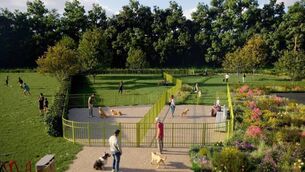 <p>A CGI showing the proposed dog park included in a new park set to be developed in Glanmire. Picture: Cork City Council </p>