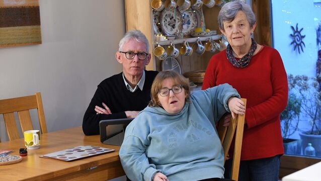 <p>In February, the 'Irish Examiner' reported the concerns of Before We Die founder Tony Murray (70) and his wife Susan that no plan was in place to care for their 42-year-old daughter Aoife when they can no longer care for her. Picture: Moya Nolan</p>