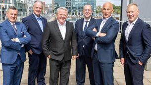<p>Michael Flaherty, Frank Murtagh and John O’Beirn of OMB Chartered Accountants, with Bruce Stanley, Mark Butler, and Finbarr Gantley of HLB Ireland. </p> <p>Michael Flaherty, Frank Murtagh and John O’Beirn of OMB Chartered Accountants, with Bruce Stanley, Mark Butler, and Finbarr Gantley of HLB Ireland. </p>