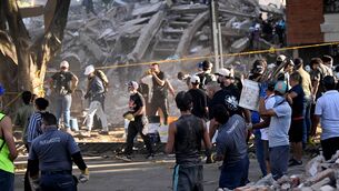<p>Volunteers and rescuers look for survivors amid the rubble of a collapsed building after an earthquake in Cali, Colombia on August 11, 2026. (Photo by Joaquin SARMIENTO / AFP via Getty Images)</p> <p>Volunteers and rescuers look for survivors amid the rubble of a collapsed building after an earthquake in Cali, Colombia on August 11, 2026. (Photo by Joaquin SARMIENTO / AFP via Getty Images)</p>