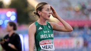 <p>When Sarah Healy's kick came in the 5000m final at the European Championships, it was too late. Pic: ©INPHO/Morgan Treacy</p> <p>When Sarah Healy's kick came in the 5000m final at the European Championships, it was too late. Pic: ©INPHO/Morgan Treacy</p>