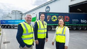 <p>Bia Energy CEO Brendan Traynor, Minister for Agriculture Food and the Marine Martin Heydon TD, GNI Karen Doyle. Picture by Shane O'Neill, Coalesce.</p> <p>Bia Energy CEO Brendan Traynor, Minister for Agriculture Food and the Marine Martin Heydon TD, GNI Karen Doyle. Picture by Shane O'Neill, Coalesce.</p>
