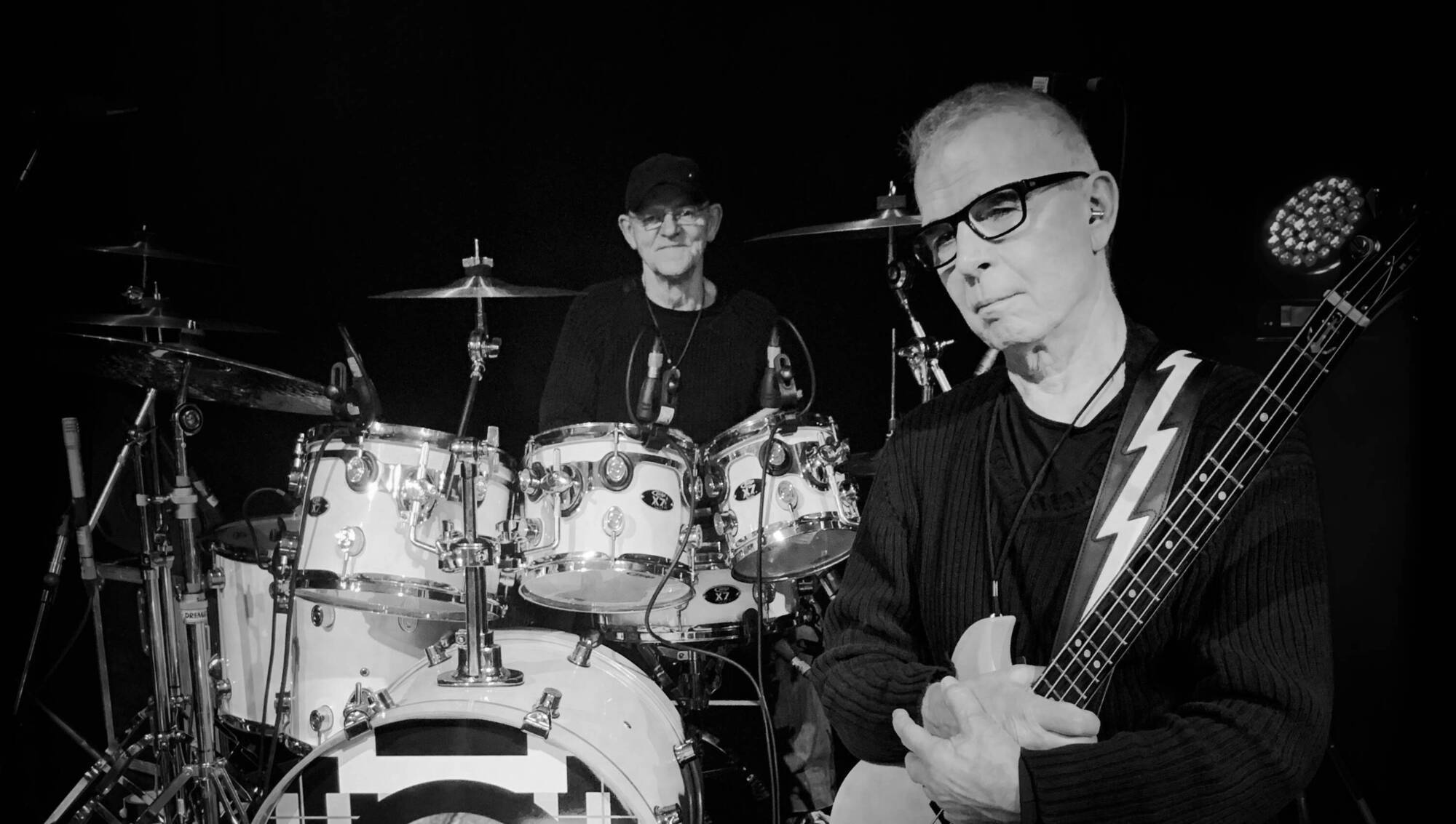 Woody Woodmansey and Tony Visconti. Picture: Marc Wiles Management