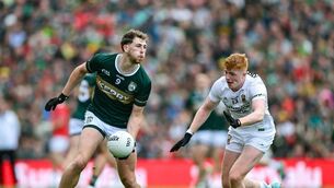<p>26 July 2026; Seán O'Brien of Kerry in action against Darragh Beirne of Mayo during the GAA Football All-Ireland Senior Championship final match between Kerry and Mayo at Croke Park in Dublin. Photo by Ray McManus/Sportsfile</p> <p>26 July 2026; Seán O'Brien of Kerry in action against Darragh Beirne of Mayo during the GAA Football All-Ireland Senior Championship final match between Kerry and Mayo at Croke Park in Dublin. Photo by Ray McManus/Sportsfile</p>