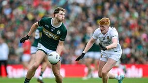 <p>Sean O'Brien of Kerry in action against Darragh Beirne of Mayo. Pic: Ray McManus/Sportsfile</p> <p>Sean O'Brien of Kerry in action against Darragh Beirne of Mayo. Pic: Ray McManus/Sportsfile</p>