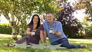 <p>Laura and Tom Sinnott from Wexford Home Preserves in their garden with their blackcurrant jam and three stars.</p> <p>Laura and Tom Sinnott from Wexford Home Preserves in their garden with their blackcurrant jam and three stars.</p>