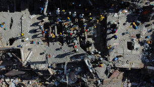Teams continued to pick through the rubble overnight in the hardest-hit cities of Cali, Pereira, Manizales and Quibdo (Santiago Saldarriaga/AP) Teams continued to pick through the rubble overnight in the hardest-hit cities of Cali, Pereira, Manizales and Quibdo (Santiago Saldarriaga/AP)