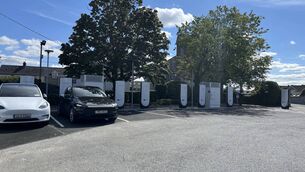 <p>The Tesla supercharging hub in Mallow.</p>