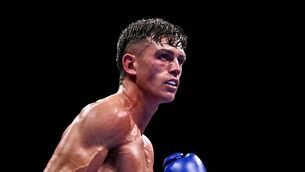 <p>Mr Reeves, 31, from Roxboro, was stretchered from the ring after a heavy knockout defeat at Dublin’s 3Arena on August 1. Pic: David Fitzgerald/Sportsfile</p>