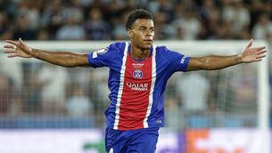 <p>FIERCE DESIRE: PSG's Desire Doue celebrates after scoring the winner. Pic: AP Photo/Heinz-Peter Bader.</p> <p>FIERCE DESIRE: PSG's Desire Doue celebrates after scoring the winner. Pic: AP Photo/Heinz-Peter Bader.</p>