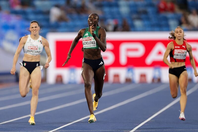 Ireland’s Rhasidat Adeleke in action. Pic:©INPHO/Morgan Treacy Ireland’s Rhasidat Adeleke in action. Pic:©INPHO/Morgan Treacy