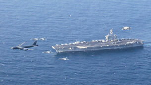 <p>Two leading specialist military papers, the Navy Times and Stars and Stripes, are reporting that there have been multiple attempts by sailors to jump overboard as poor conditions and mental stresses on the Lincoln reach the breaking point.</p> <p>Two leading specialist military papers, the Navy Times and Stars and Stripes, are reporting that there have been multiple attempts by sailors to jump overboard as poor conditions and mental stresses on the Lincoln reach the breaking point.</p>