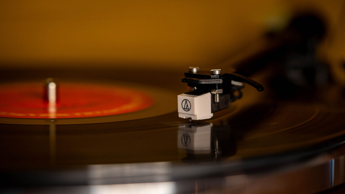 Built for stability and sound precision, the system features a heavy-duty cast aluminium platter paired with an Audio-Technica AT3600L cartridge. Picture: Noel Campion Built for stability and sound precision, the system features a heavy-duty cast aluminium platter paired with an Audio-Technica AT3600L cartridge. Picture: Noel Campion