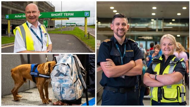 <p>Some of the staff behind the scenes at Cork Airport. Pictures: Noel Sweeney</p>