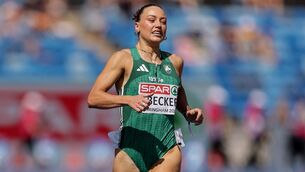 <p>Ireland’s Sophie Becker finishes eighth. Pic: Morgan Treacy</p>