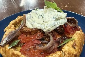Camilla’s Tomato and Anchovy Galette