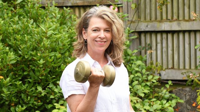 <p> Annette Cashell has osteopenia and is taking steps to improve her bone health. Picture: Moya Nolan</p>