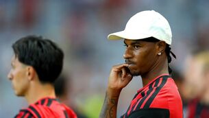<p>WHERE NEXT? Marcus Rashford of Manchester United looks on before the pre-season friendly match between Manchester United and Leeds United at Croke Park in Dublin. Pic: Stephen McCarthy/Sportsfile</p>