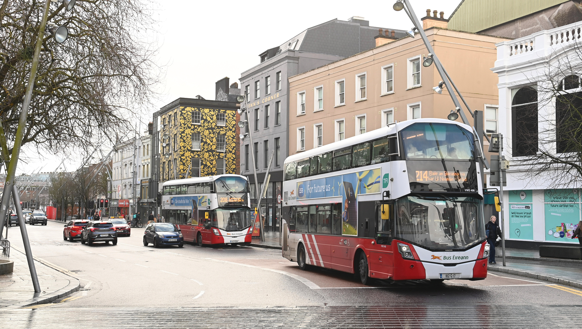 Figures provided by the NTA also show that expenditure on BusConnects nationwide dropped by €80m to €156.1m in 2025. File picture: Larry Cummins