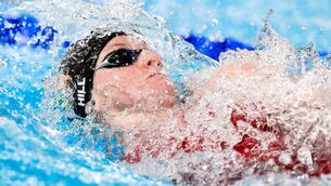 <p>BACK TO IT: Danielle Hill of Ireland in the Women’s 50m Backstroke Final at the 2026 European Aquatics Championships, Olympic Aquatic Center, Paris. Pic: INPHO/Andrea Masini</p> <p>BACK TO IT: Danielle Hill of Ireland in the Women’s 50m Backstroke Final at the 2026 European Aquatics Championships, Olympic Aquatic Center, Paris. Pic: INPHO/Andrea Masini</p>