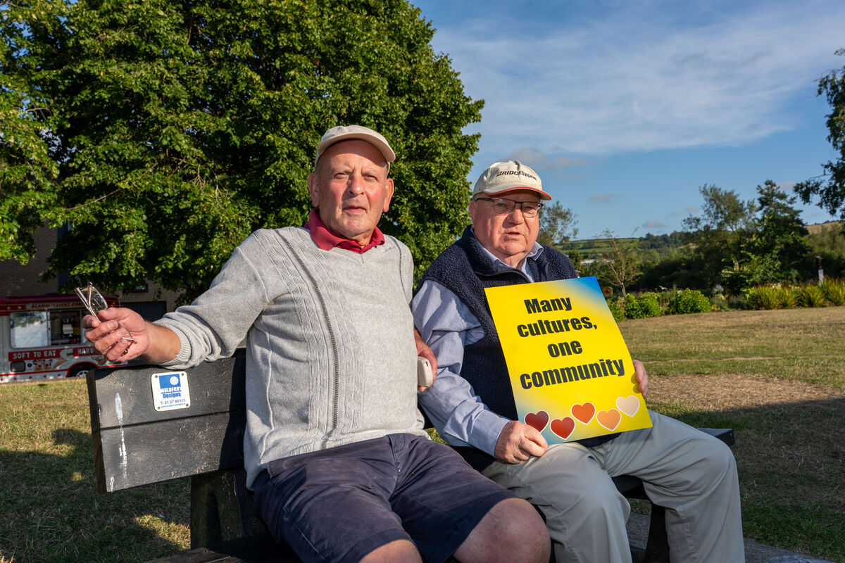 Locals Noel Keating and Brian Brandon turned out to support the event. Picture: Noel Sweeney Locals Noel Keating and Brian Brandon turned out to support the event. Picture: Noel Sweeney