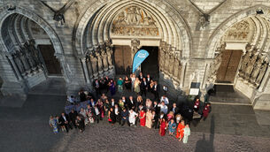 <p>Diners gather for Cork on a Fork's supper event at St Fin Barre's Cathedral on Thursday night. Picture: Larry Cummins</p>