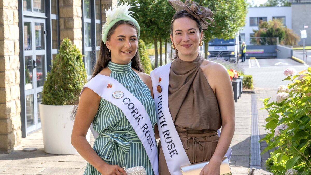 Cork Rose Lexi Linnane and Perth Rose Anna Clancy outside the Castletroy Park Hotel ahead of the 2026 Rose of Tralee International Festival. Picture: Domnick Walsh / Eye Focus LTD Cork Rose Lexi Linnane and Perth Rose Anna Clancy outside the Castletroy Park Hotel ahead of the 2026 Rose of Tralee International Festival. Picture: Domnick Walsh / Eye Focus LTD