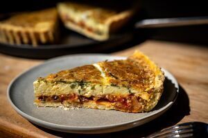 Tomato and Smoked Gubbeen Tart