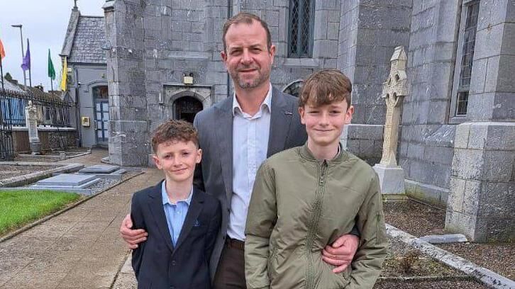 Craig Coady lost his son Rory, left, age 13, last September to Friedreich’s ataxia. His older son Paudie, 16, also has the condition.