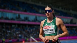 <p>Kate O'Connor of Ireland during the women's heptathlon during day five of the European Athletics Championships 2026 at Alexander Stadium in Birmingham, England. Photo by Sam Barnes/Sportsfile</p> <p>Kate O'Connor of Ireland during the women's heptathlon during day five of the European Athletics Championships 2026 at Alexander Stadium in Birmingham, England. Photo by Sam Barnes/Sportsfile</p>