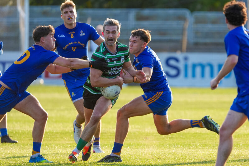 Douglas’ Conor Kingston bursts through the St Finbarr’s defence. Pic: Noel Sweeney Douglas’ Conor Kingston bursts through the St Finbarr’s defence. Pic: Noel Sweeney