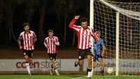 Tyler Smith celebrates after scoring his sides second goal of the game 14/8/2026