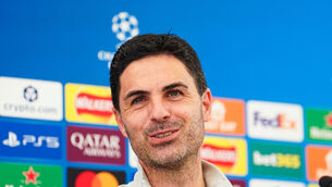 <p>Arsenal manager Mikel Arteta is ‘comfortable’ about agreeing a new contract at the club when time allows (Gareth Fuller/PA).</p>