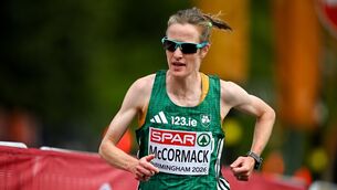 <p>Fionnuala McCormack of Ireland competes in the women's marathon. Pic: Sam Barnes/Sportsfile</p> <p>Fionnuala McCormack of Ireland competes in the women's marathon. Pic: Sam Barnes/Sportsfile</p>