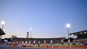 <p>A general view during the men's 10,000m final during day six of the European Athletics Championships 2026 at Alexander Stadium in Birmingham, England. Photo by Sam Barnes/Sportsfile</p>