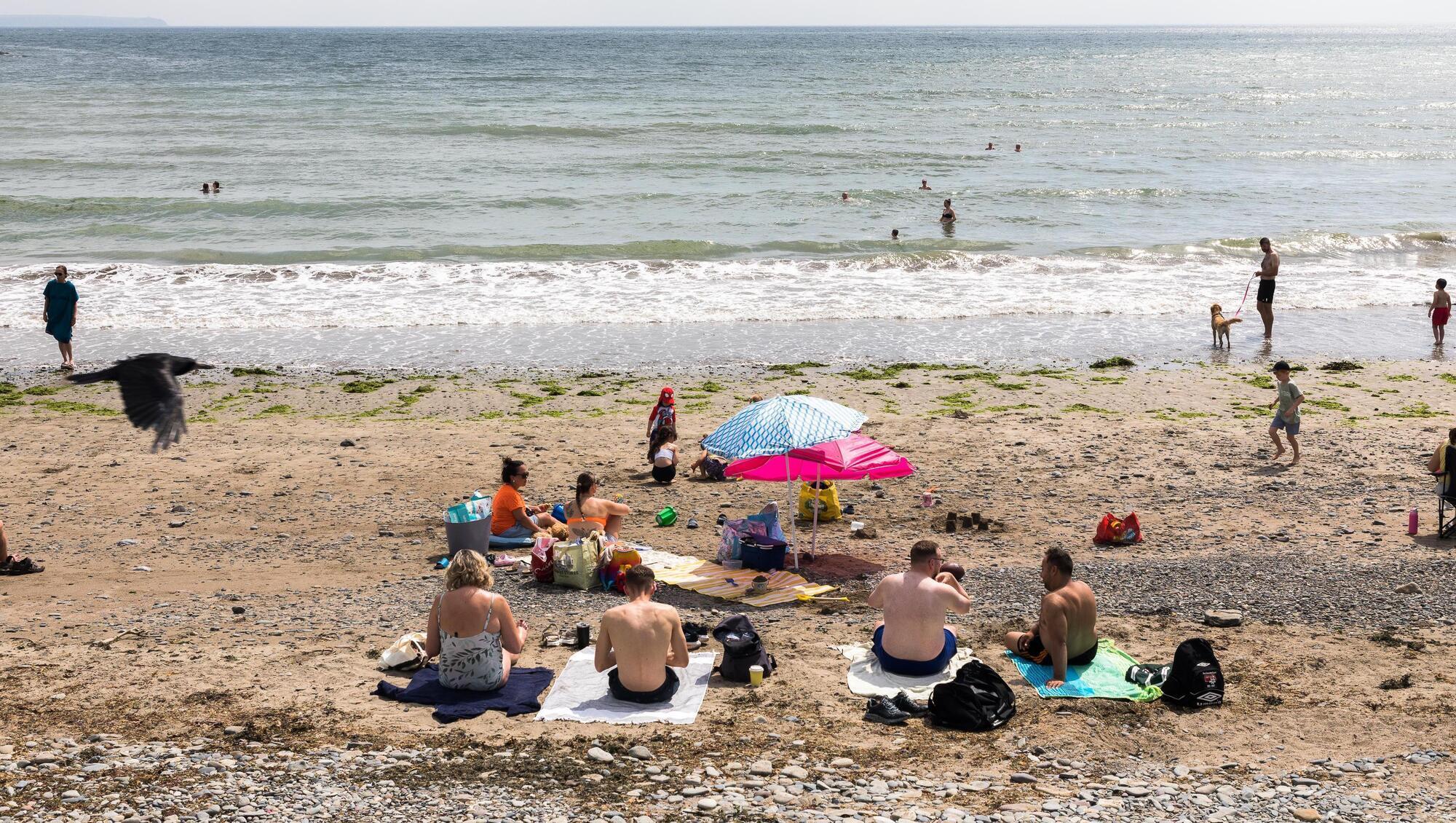 Fountainstown, Co Cork on June 25, one of the hottest days of the year so far. One complaint to Met Éireann said its website routinely showed temperatures of only 15C or 16C while other forecasts suggested highs of 25C-27C during the heatweaves. Picture: David Creedon