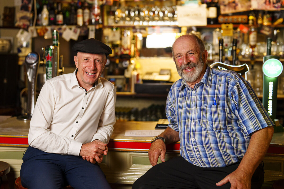 HAPPIER TIMES: Brothers and TDs Michael and Danny Healy-Rae at their weekly meeting at the Healy Rae Bar in 2025, before this year's crisis among the political dynasty. 'The Healy-Raes: Blood Sweat & Tears' is broadcast on RTÉ on Wednesday. File picture: Jerry Kennelly/Local Story Films HAPPIER TIMES: Brothers and TDs Michael and Danny Healy-Rae at their weekly meeting at the Healy Rae Bar in 2025, before this year's crisis among the political dynasty. 'The Healy-Raes: Blood Sweat & Tears' is broadcast on RTÉ on Wednesday. File picture: Jerry Kennelly/Local Story Films