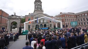 <p>The opening ceremony of Ireland's EU presidency at Dublin Castle last month. Ireland will hold the presidency of the Council of the European Union for six months, which will see the country host hundreds of EU meetings as well as visits by EU leaders. Photo: Niall Carson</p>