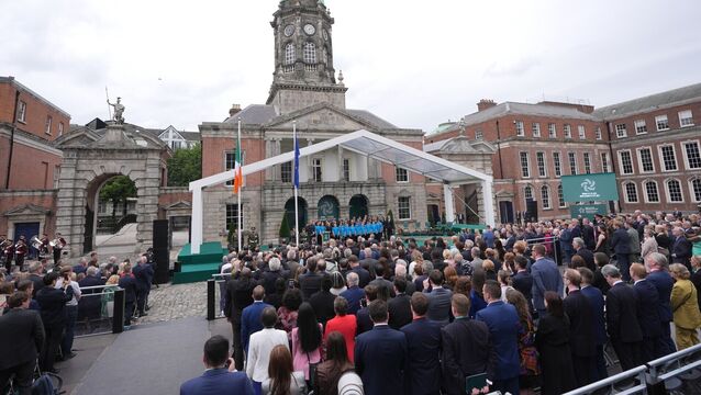 <p>The opening ceremony of Ireland's EU presidency at Dublin Castle last month. Ireland will hold the presidency of the Council of the European Union for six months, which will see the country host hundreds of EU meetings as well as visits by EU leaders. Photo: Niall Carson</p>